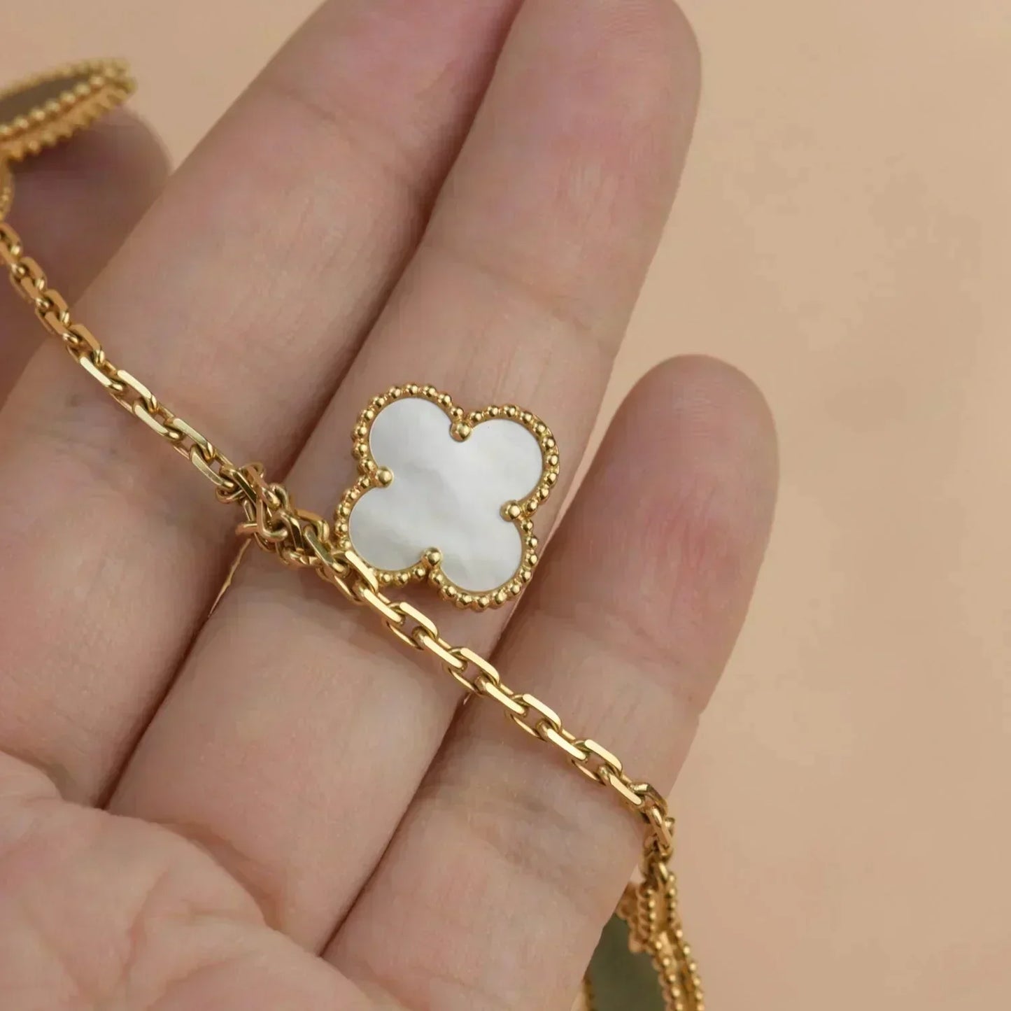 [Lumina]LUCKY SPRING 5 MOTIF GOLD BRACELET