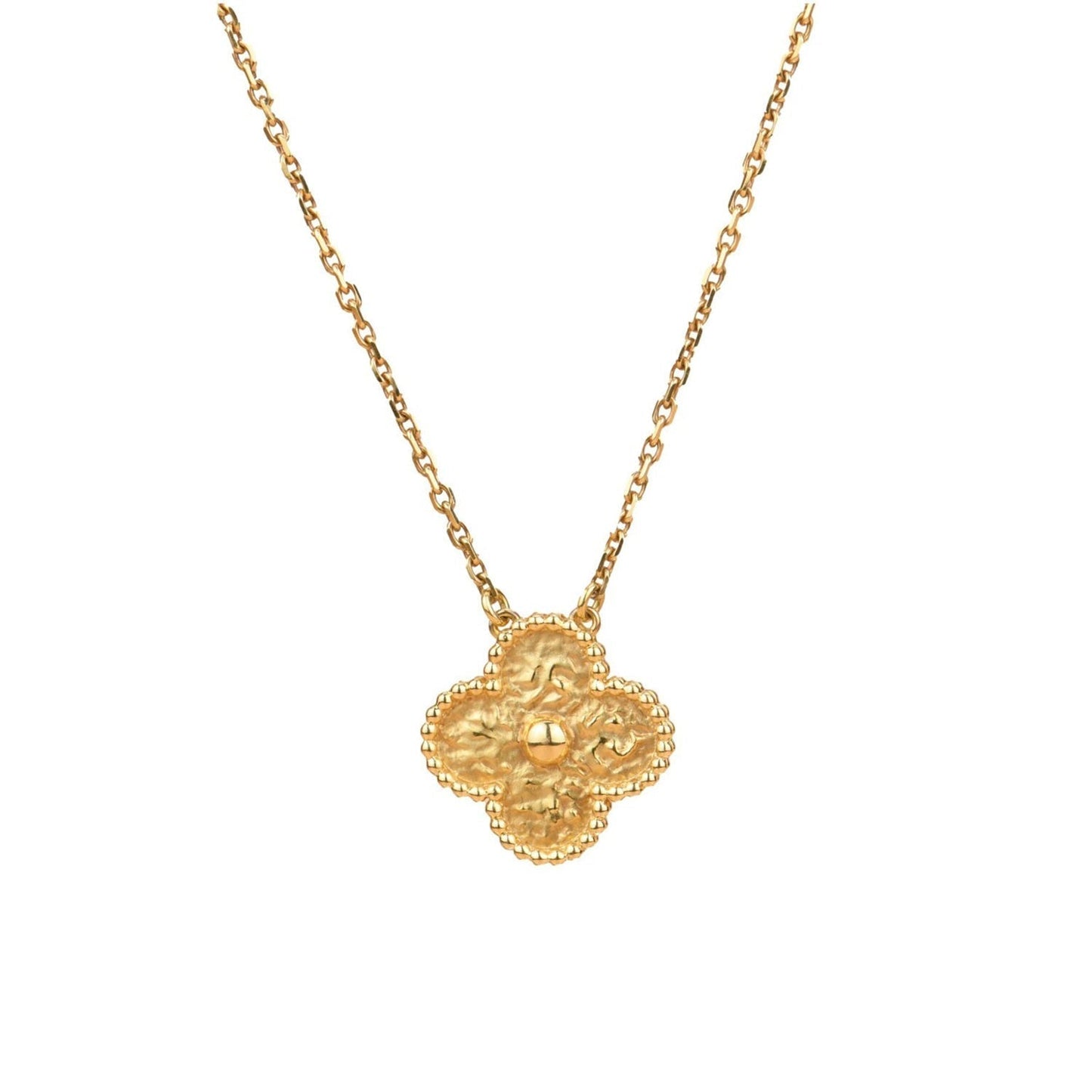 [Lumina]CLOVER 15MM  BRONZING NECKLACE