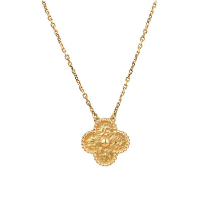 [Lumina]CLOVER 15MM  BRONZING NECKLACE