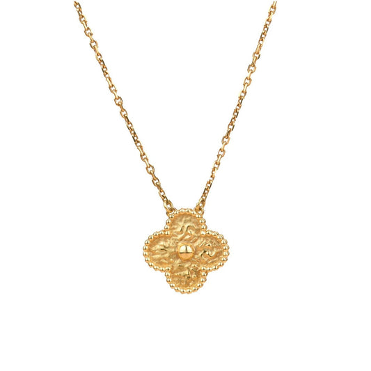 [Lumina]CLOVER 15MM  BRONZING NECKLACE