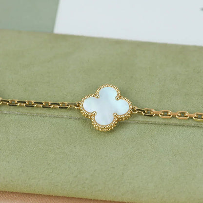 [Lumina]CLOVER WHITE PEARL MOP 5 MOTIF BRACELET COLLECTION
