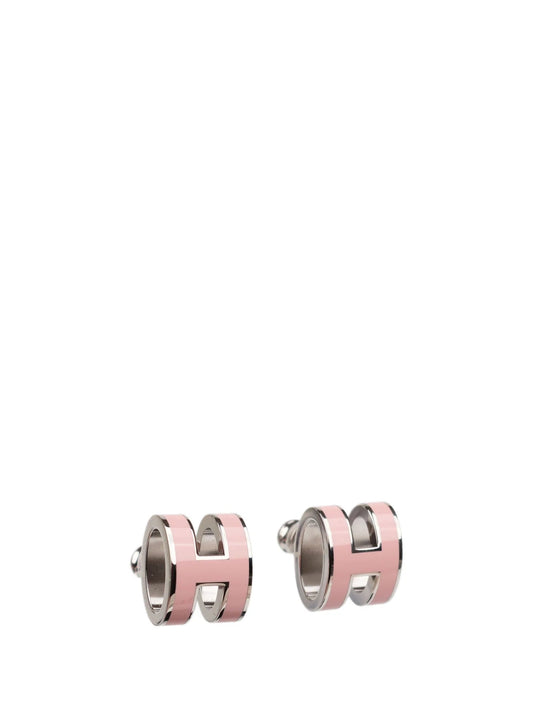 [Lumina]MINI POP H SILVER EARRINGS PINK
