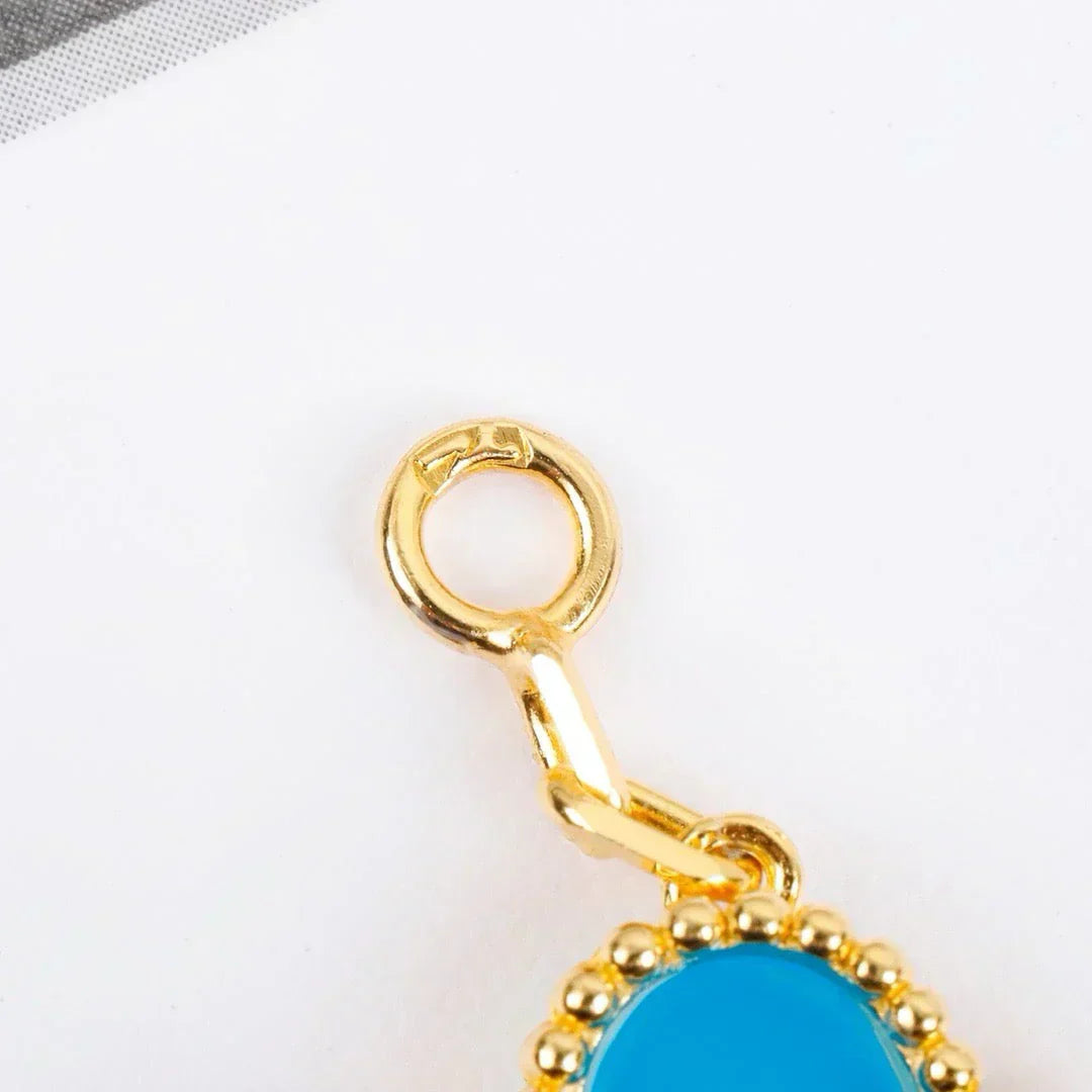 [Lumina] CLOVER 5 MOTIF TURQUOISE BRACELET COLLECTION