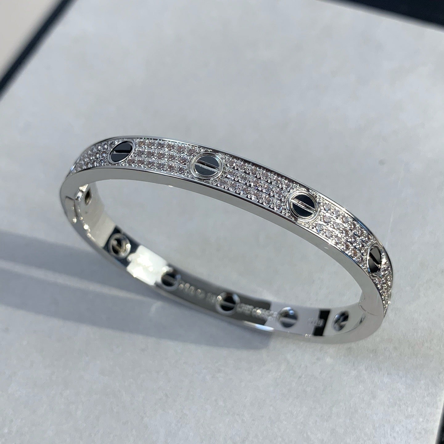 [Lumina]LOVE BRACELET 6.1MM DIAMOND-PAVED CERAMIC