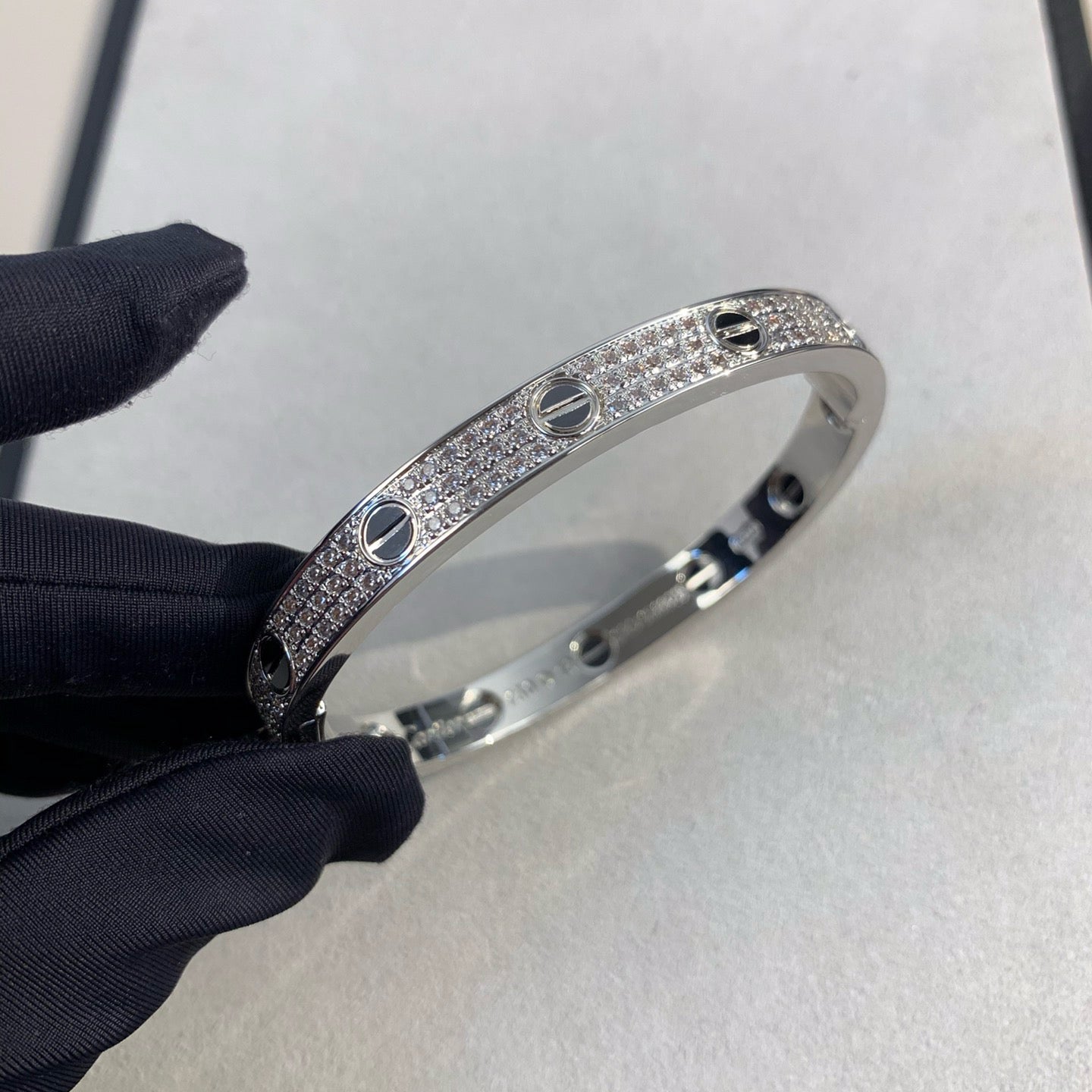 [Lumina]LOVE BRACELET 6.1MM DIAMOND-PAVED CERAMIC