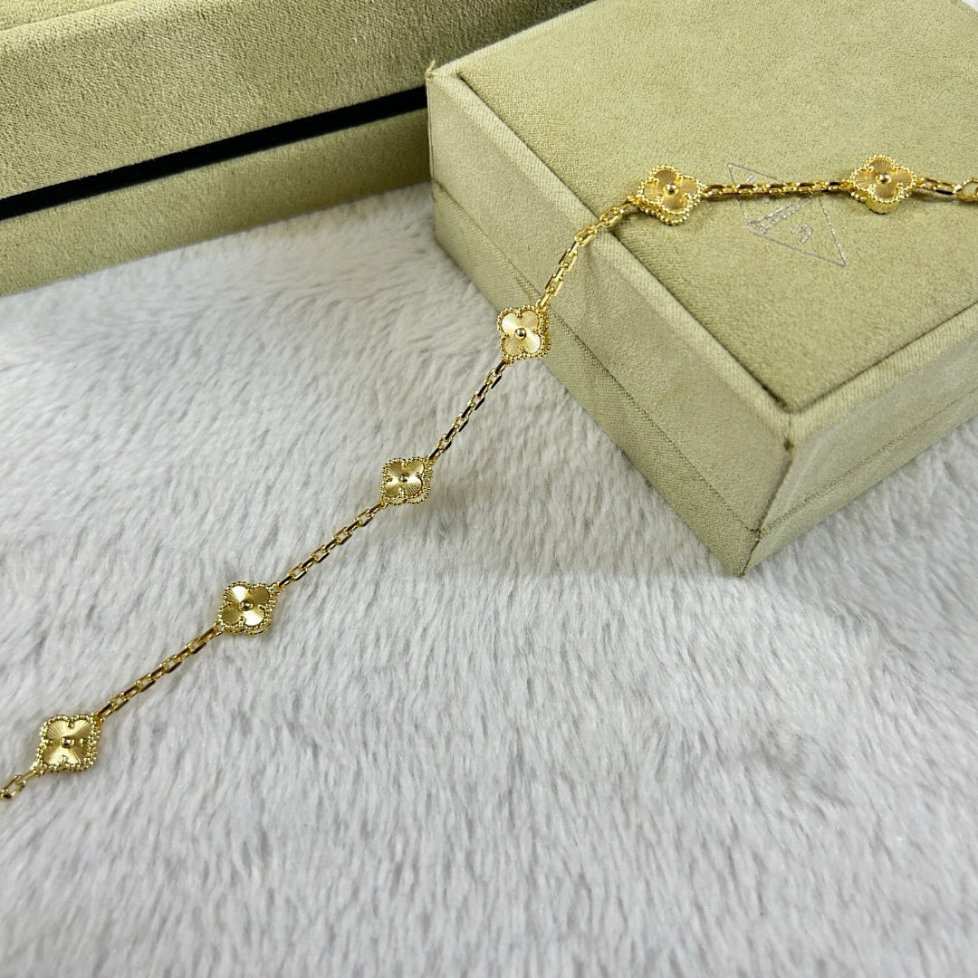 [Lumina]CLOVER 6 MOTIF DIAMOND BRACELET