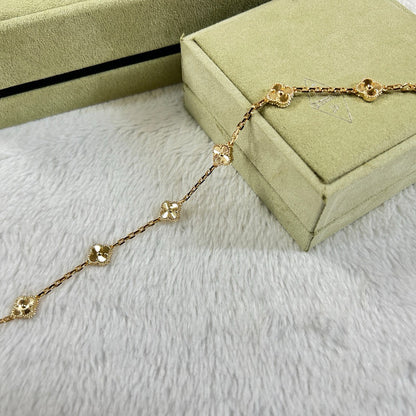 [Lumina]CLOVER 6 MOTIF DIAMOND BRACELET