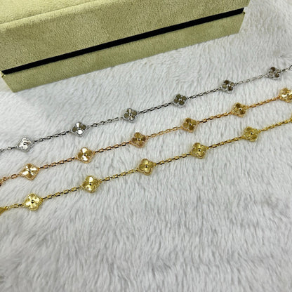 [Lumina]CLOVER 6 MOTIF DIAMOND BRACELET