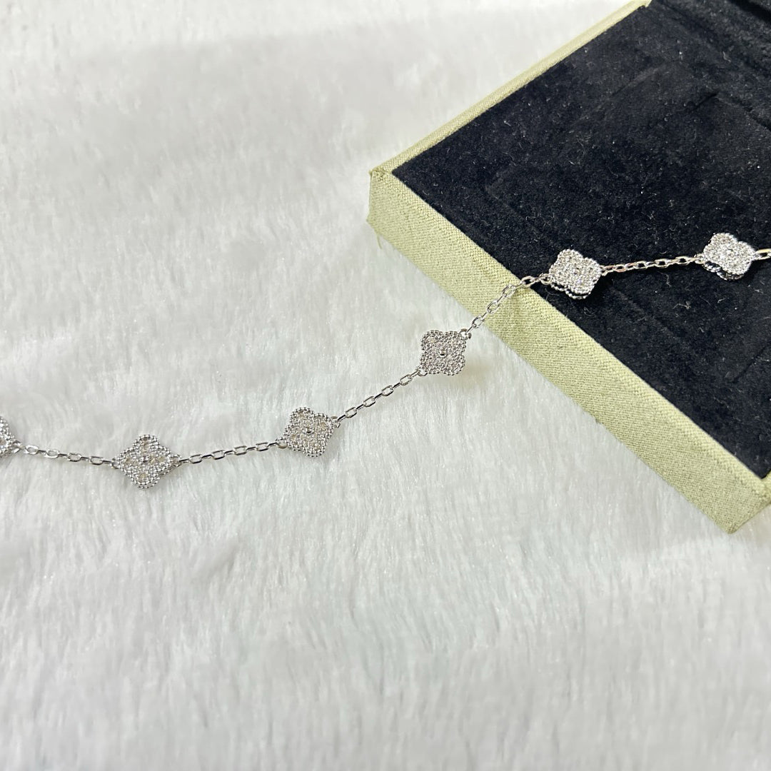 [Lumina]CLOVER 6 MOTIF DIAMOND BRACELET