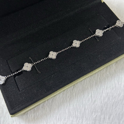 [Lumina]CLOVER 6 MOTIF DIAMOND BRACELET