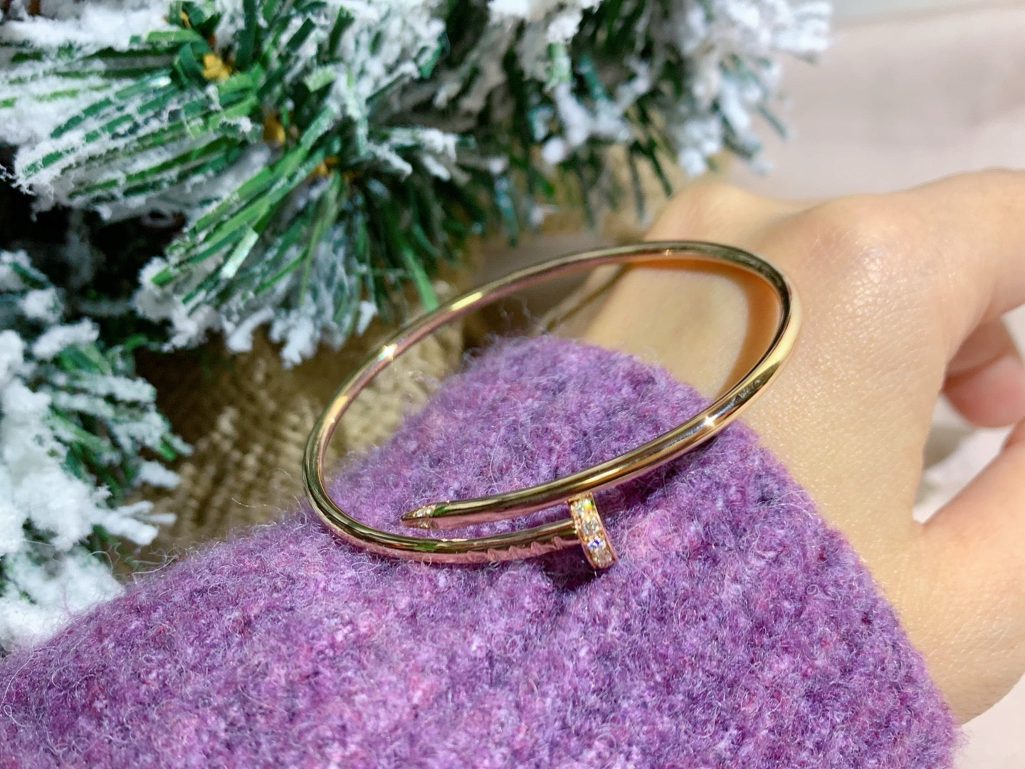 [Lumina]JUSTE BRACELET 2.5MM DIAMONDS