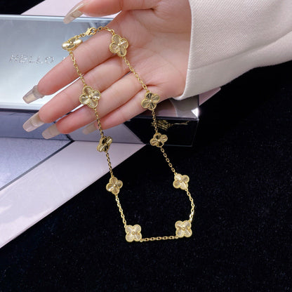 [Lumina]CLOVER 10 MOTIFS LASER NECKLACE