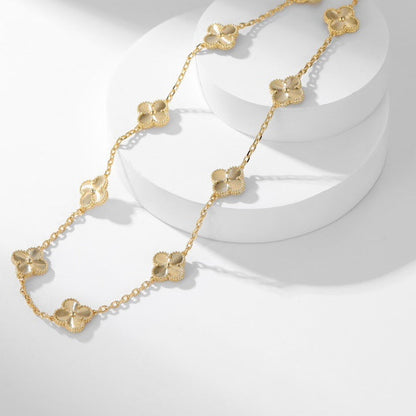 [Lumina]CLOVER 10 MOTIFS LASER NECKLACE