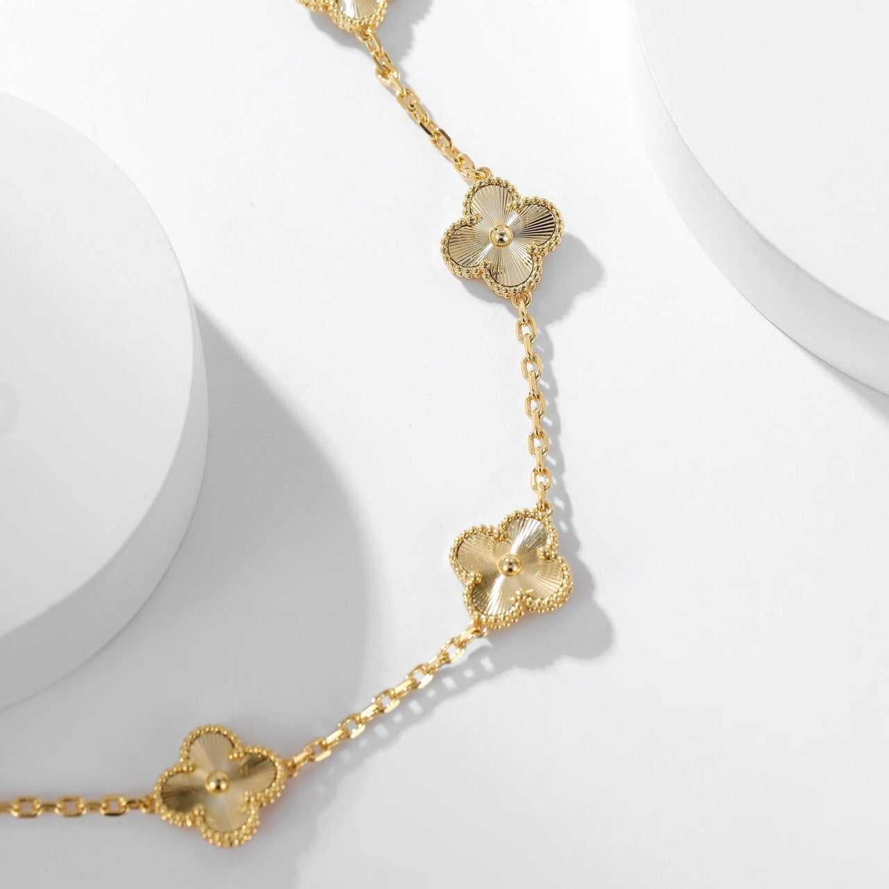 [Lumina]CLOVER 10 MOTIFS LASER NECKLACE