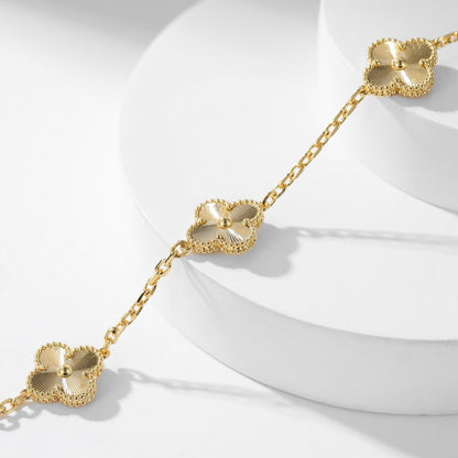 [Lumina]CLOVER 10 MOTIFS LASER NECKLACE