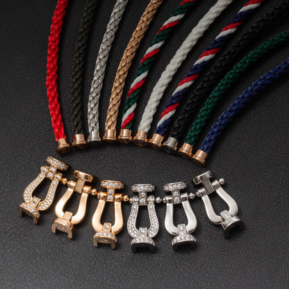 [Lumina]FORCE LARGE HORSESHOE HALF DIAMOND BRACELET Lumina GOLD