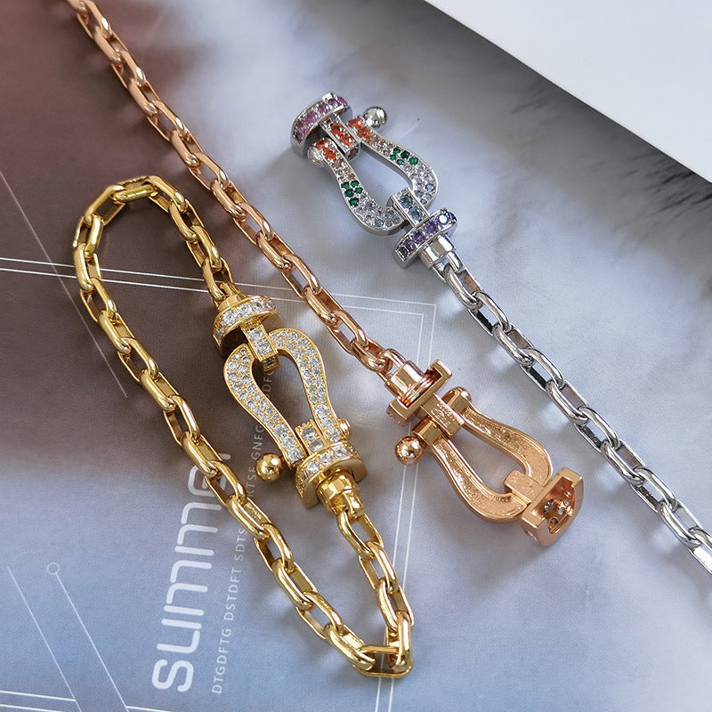[Lumina]FORCE LARGE HORSESHOE CLASP  METAL BRACELET