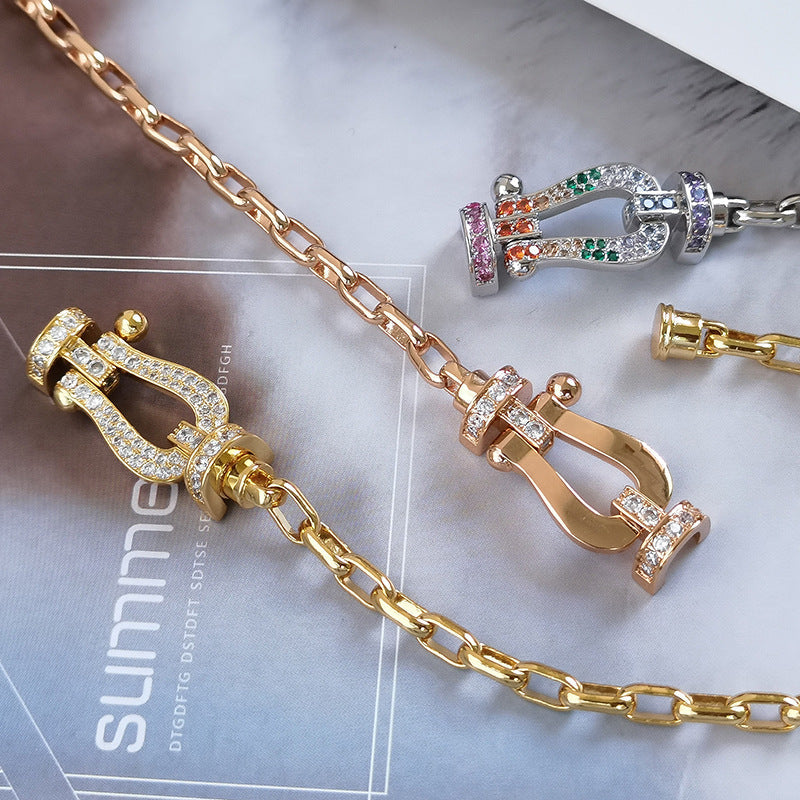 [Lumina]FORCE LARGE HORSESHOE CLASP  METAL BRACELET