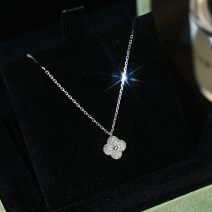 [Lumina]CLOVER MINI 9.5MM PENDANT DIAMOND NECKLACE
