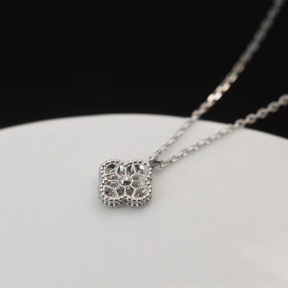 [Lumina]CLOVER MINI 9.5MM PENDANT DIAMOND NECKLACE