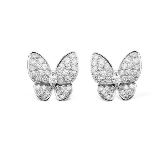 [Lumina]BUTTERFLY ALL DIAMOND EARRINGS