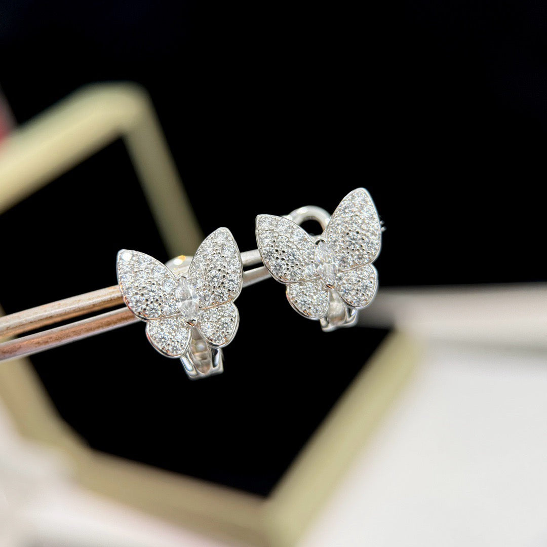 [Lumina]BUTTERFLY ALL DIAMOND EARRINGS