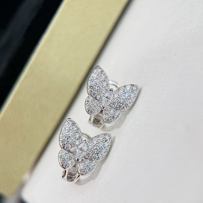 [Lumina]BUTTERFLY ALL DIAMOND EARRINGS