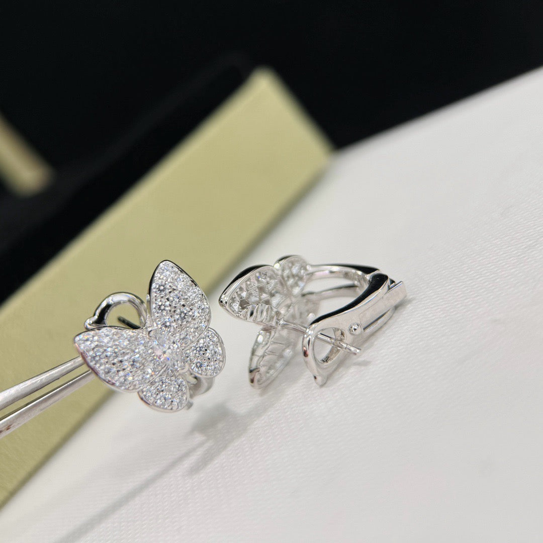 [Lumina]BUTTERFLY ALL DIAMOND EARRINGS
