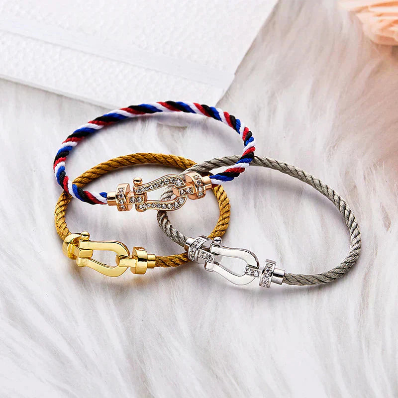 [Lumina]FORCE LARGE HORSESHOE NO DIAMOND BRACELET GOLD