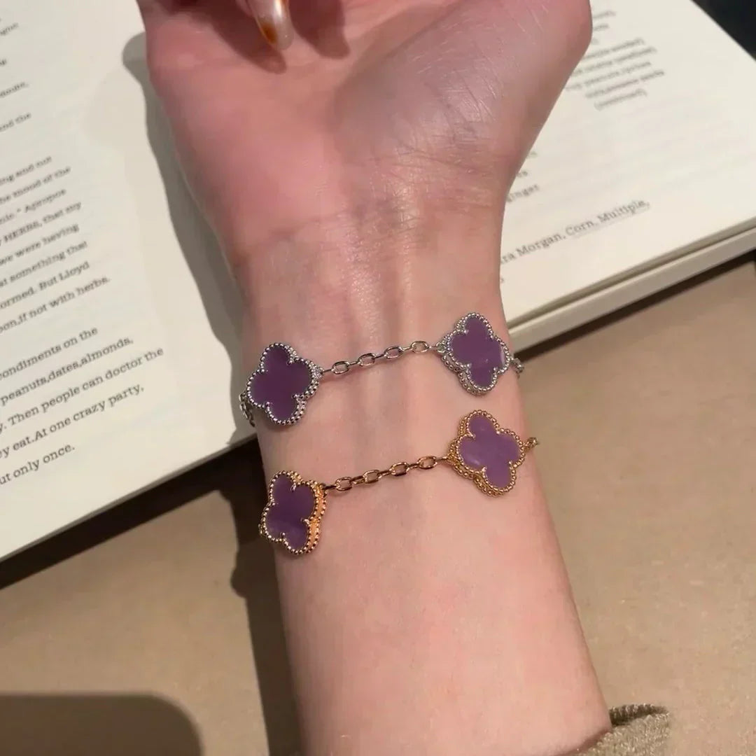 [Lumina] CLOVER 5 MOTIF VIOLET BRACELET COLLECTION