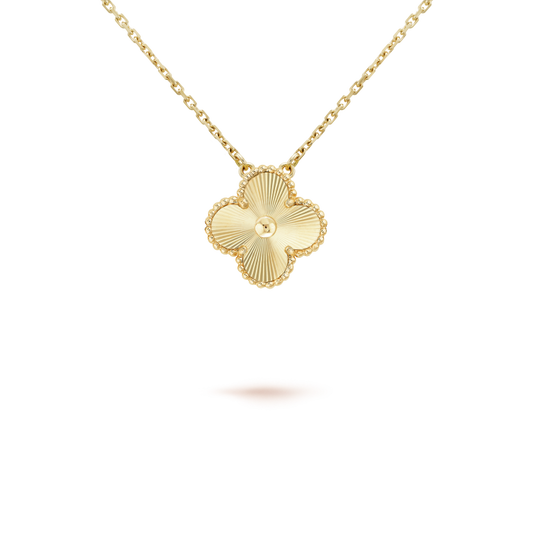 [Lumina]CLOVER 15MM LASER NECKLACE AND BOX