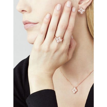 [Lumina]CLOVER 15MM DIAMOND SINGLE FLOWER NECKLACE