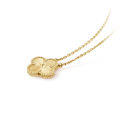 [Lumina]CLOVER 15MM LASER NECKLACE