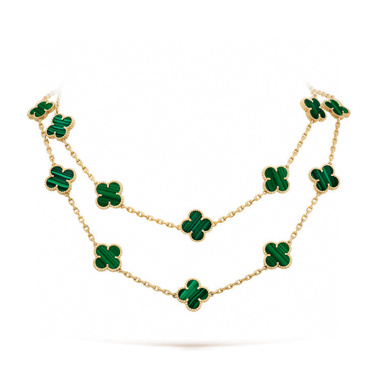 [Lumina]CLOVER 20 MOTIFS MALACHITE GOLD