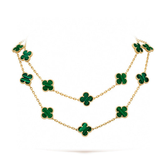 [Lumina]CLOVER 20 MOTIFS MALACHITE GOLD