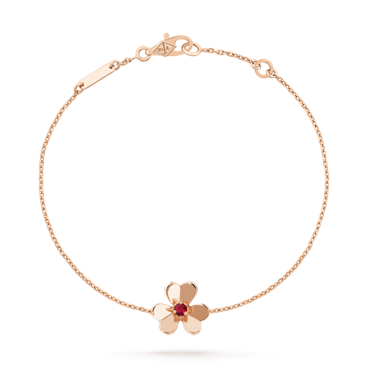 [Lumina]FRIVOLE GOLD FLOWER PINK MALACHITE BRACELET
