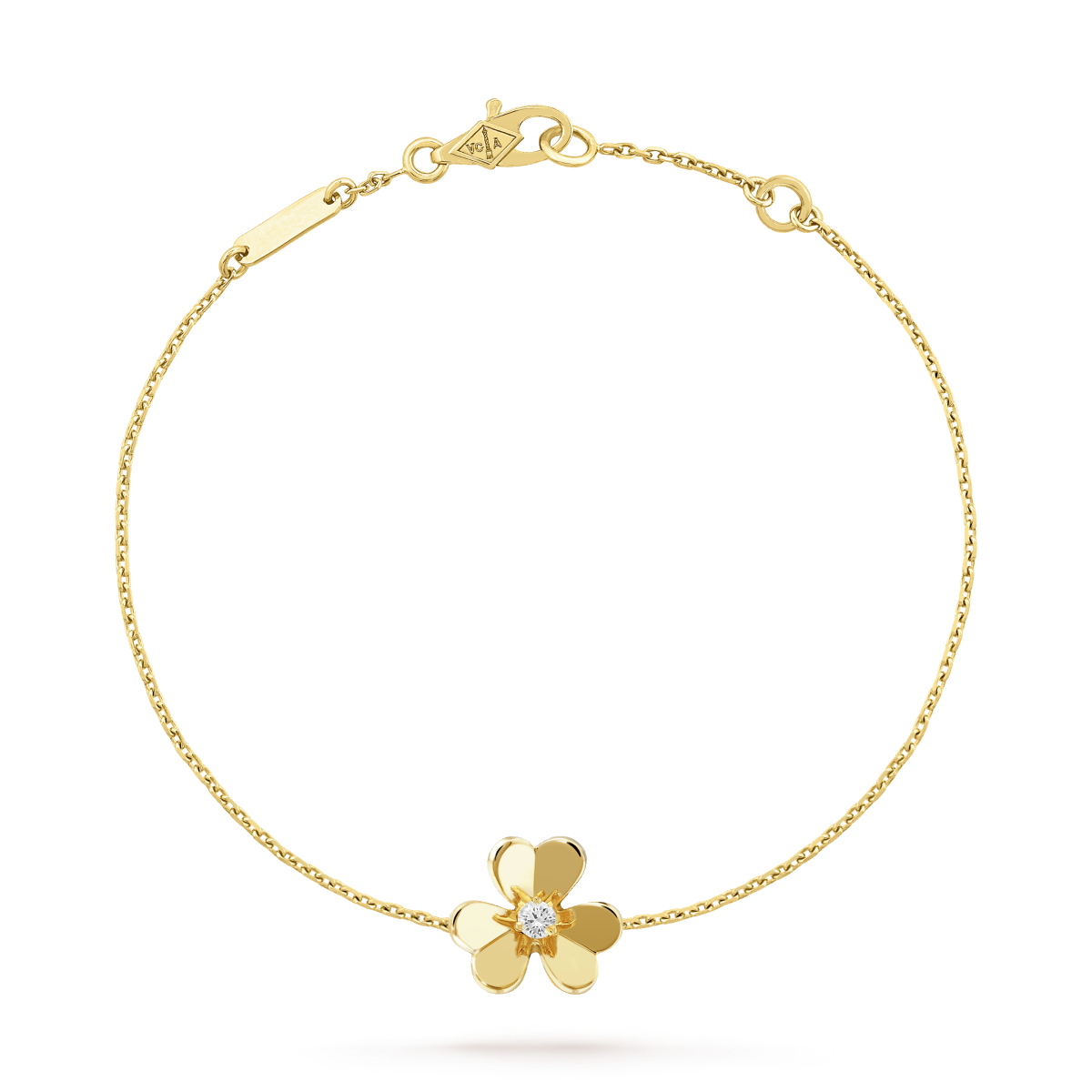 [Lumina]FRIVOLE GOLD FLOWER PINK MALACHITE BRACELET