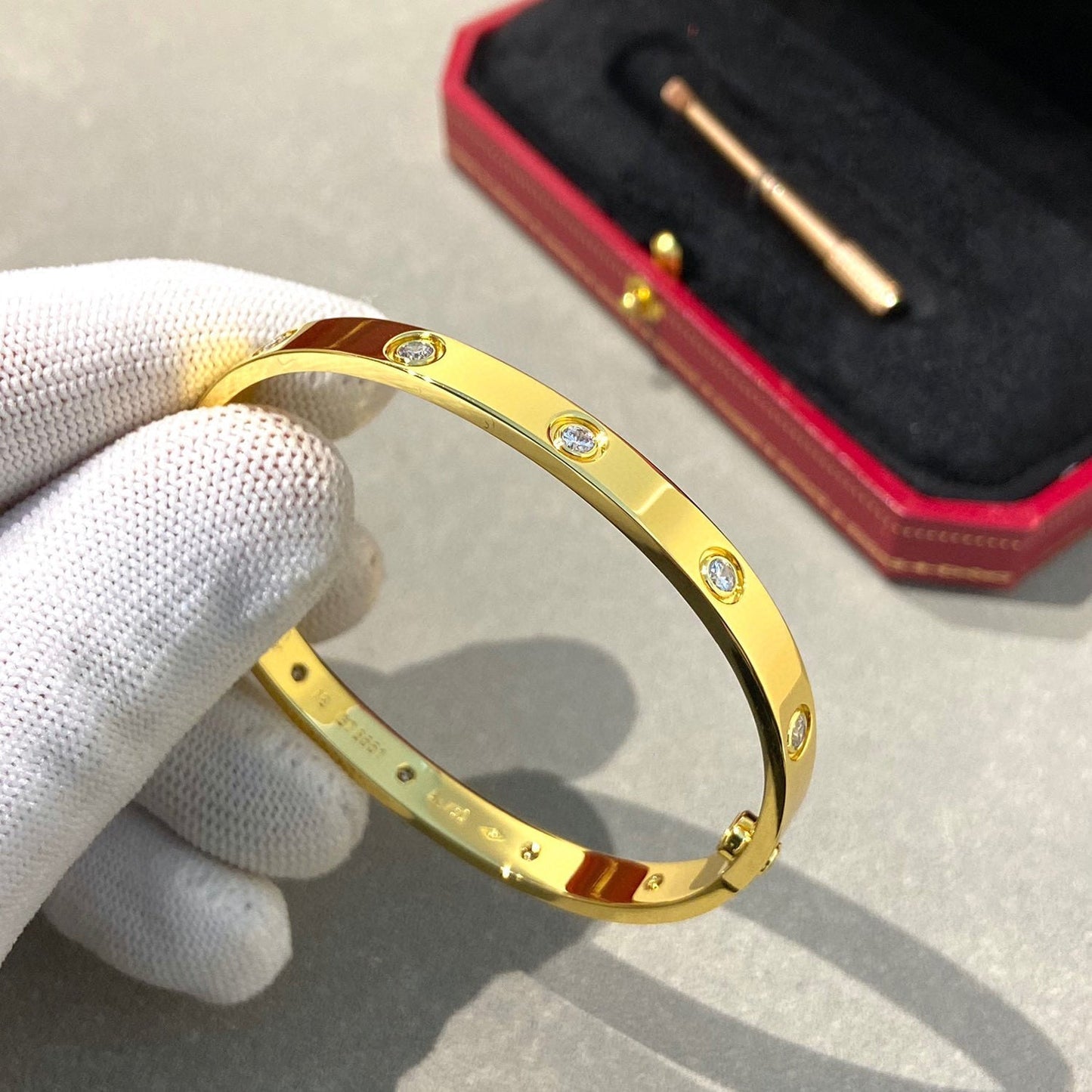 [Lumina]LOVE BRACELET 6.1MM 10 DIAMONDS