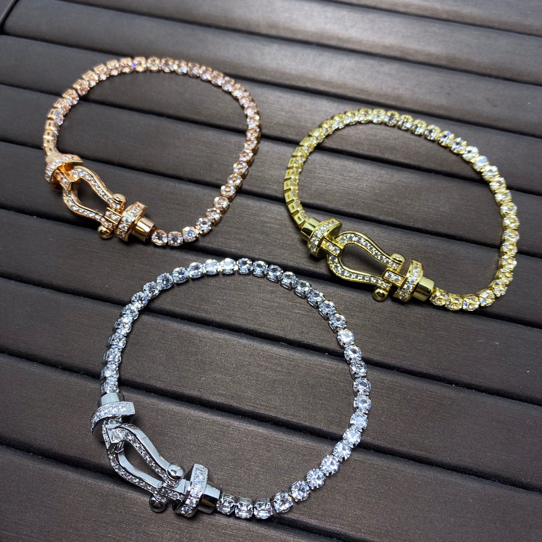 [Lumina]FORCE  HORSESHOE  DIAMOND TENNIS BRACELET