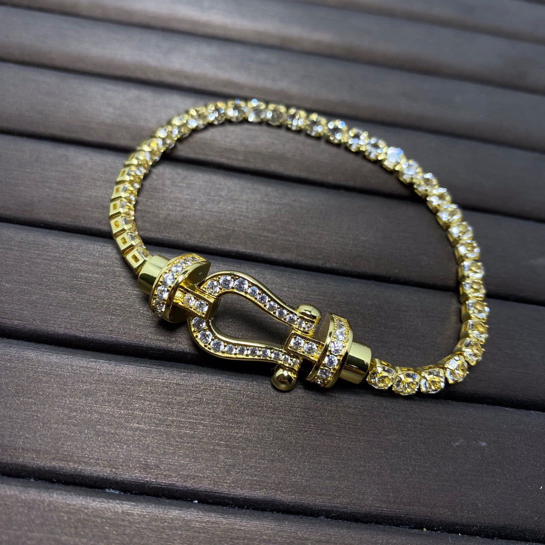 [Lumina]FORCE  HORSESHOE  DIAMOND TENNIS BRACELET