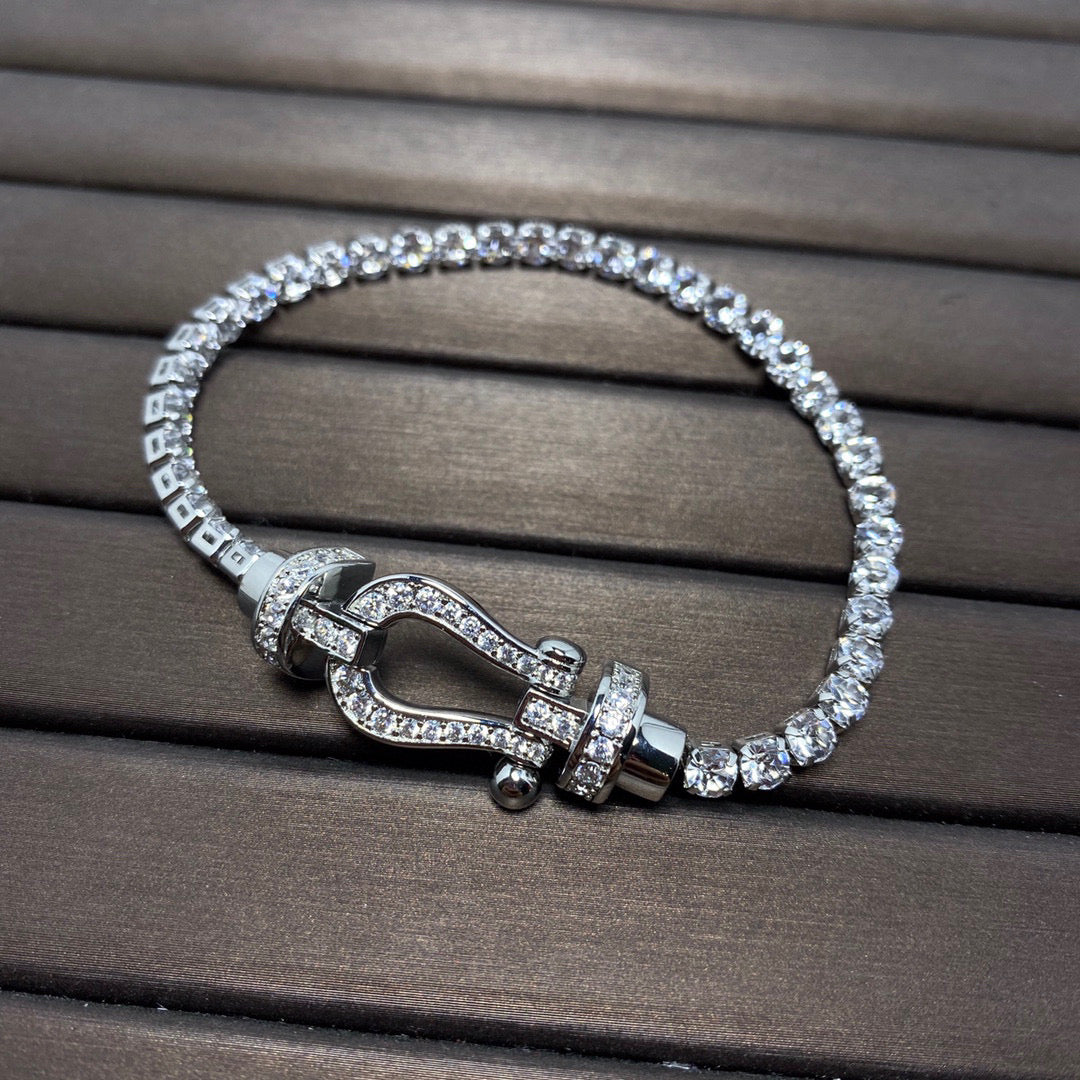 [Lumina]FORCE  HORSESHOE  DIAMOND TENNIS BRACELET