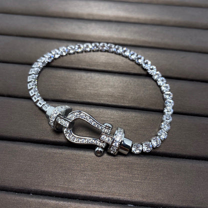 [Lumina]FORCE  HORSESHOE  DIAMOND TENNIS BRACELET