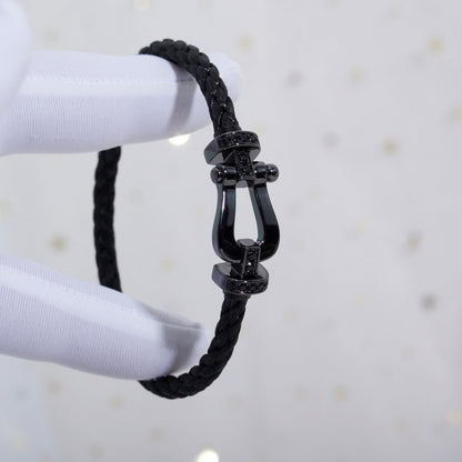 [Lumina]FORCE LARGE SERIES HORSESHOE BLACK SAMURAI BRACELET