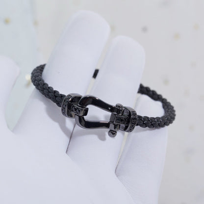[Lumina]FORCE LARGE SERIES HORSESHOE BLACK SAMURAI BRACELET