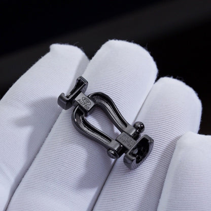 [Lumina]FORCE LARGE SERIES HORSESHOE BLACK SAMURAI BRACELET