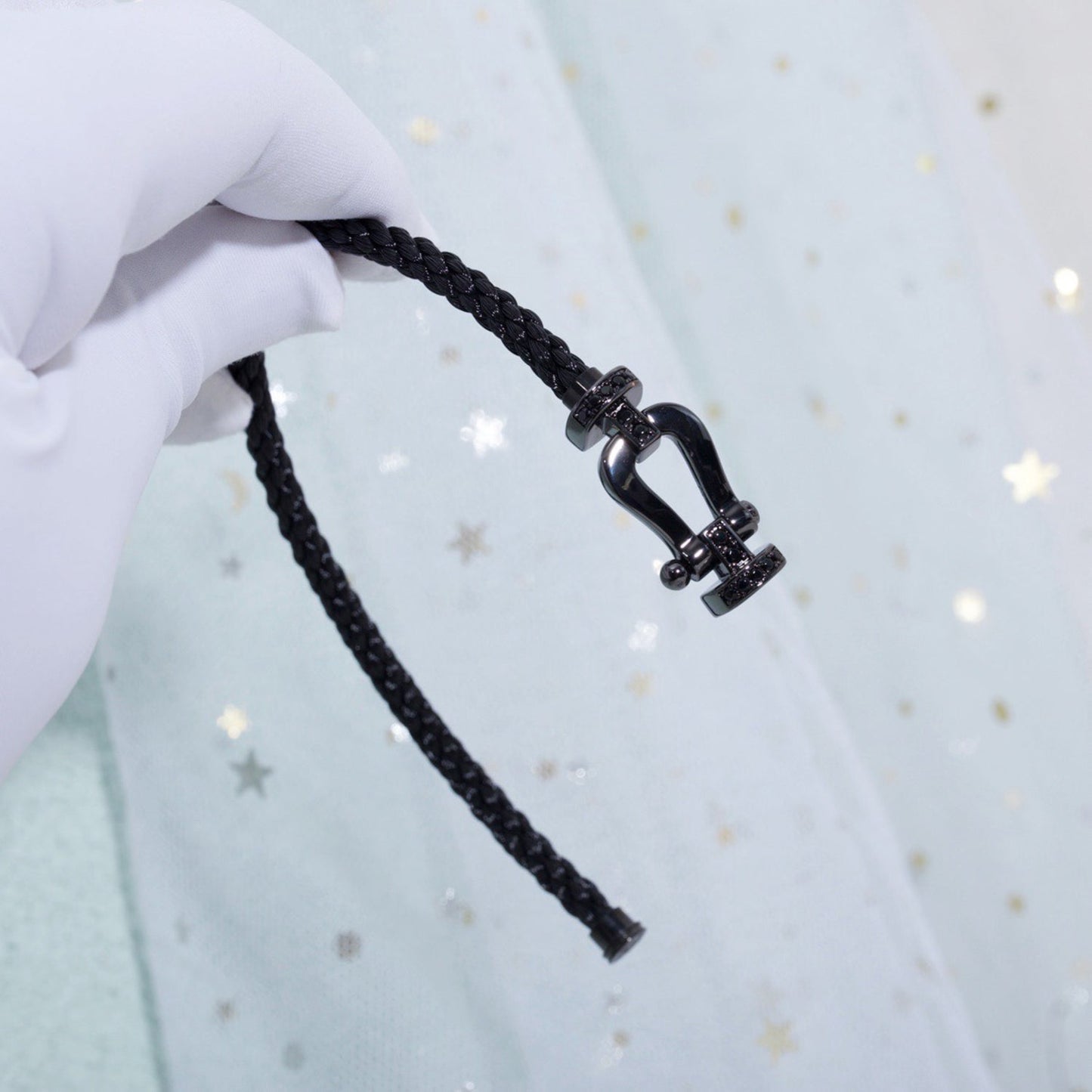 [Lumina]FORCE LARGE SERIES HORSESHOE BLACK SAMURAI BRACELET