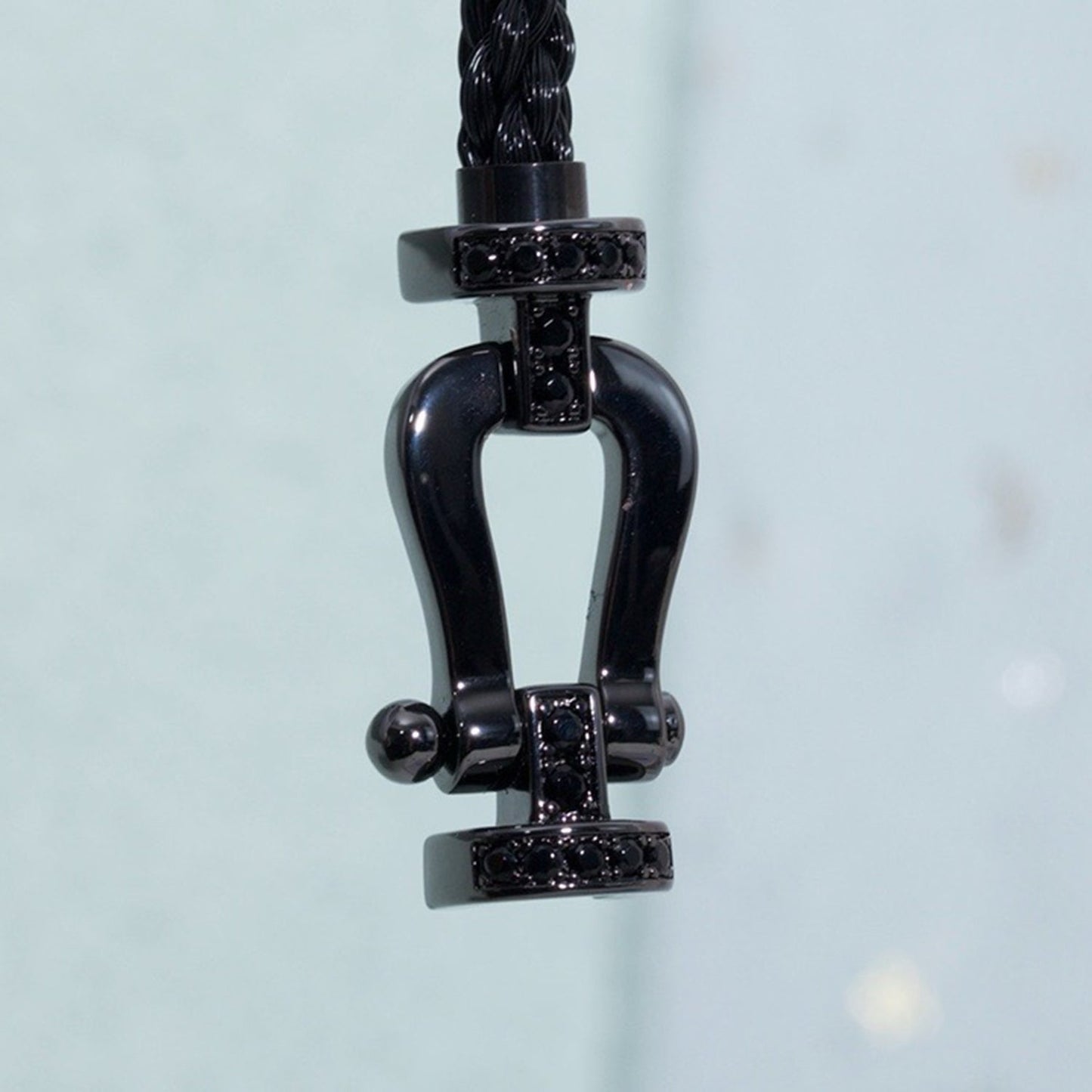 [Lumina]FORCE LARGE SERIES HORSESHOE BLACK SAMURAI BRACELET