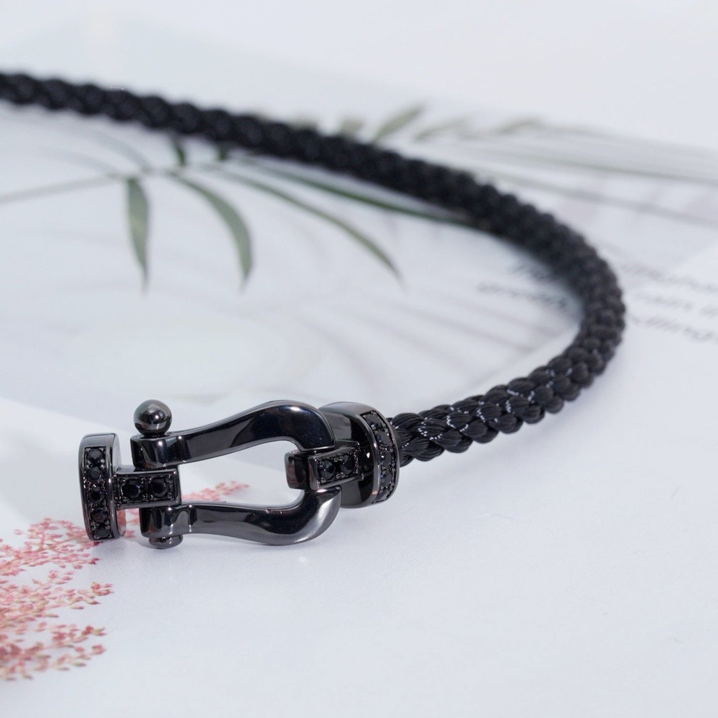 [Lumina]FORCE LARGE SERIES HORSESHOE BLACK SAMURAI BRACELET