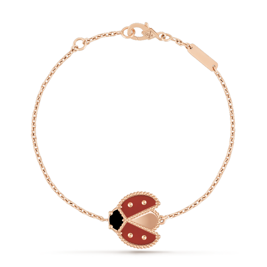 [Lumina]LUCKY SPRING 1 MOTIF PINK GOLD BRACELET