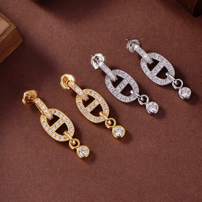 [Lumina]HM CHAINE DIAMOND EARRINGS